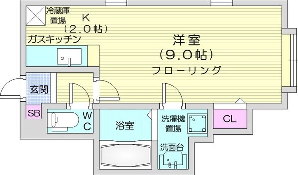 東区役所前駅 徒歩10分 3階の物件間取画像